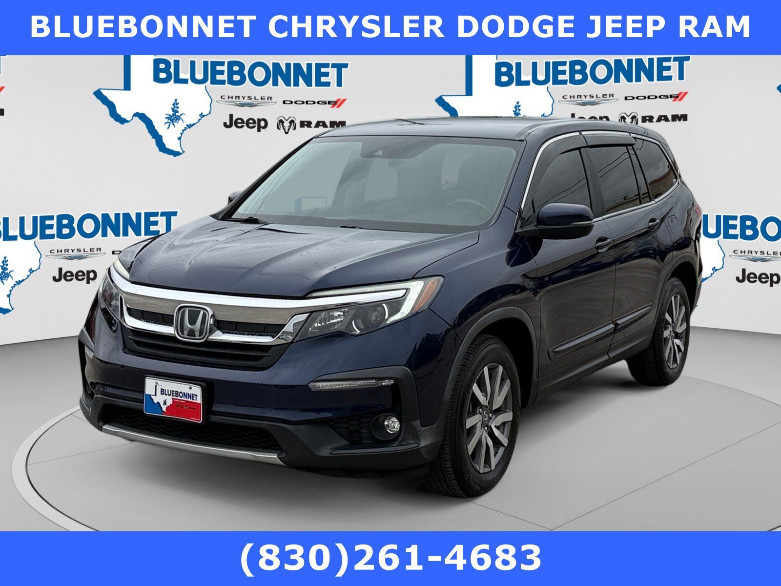 Used 2019 Blue Honda EX image 1