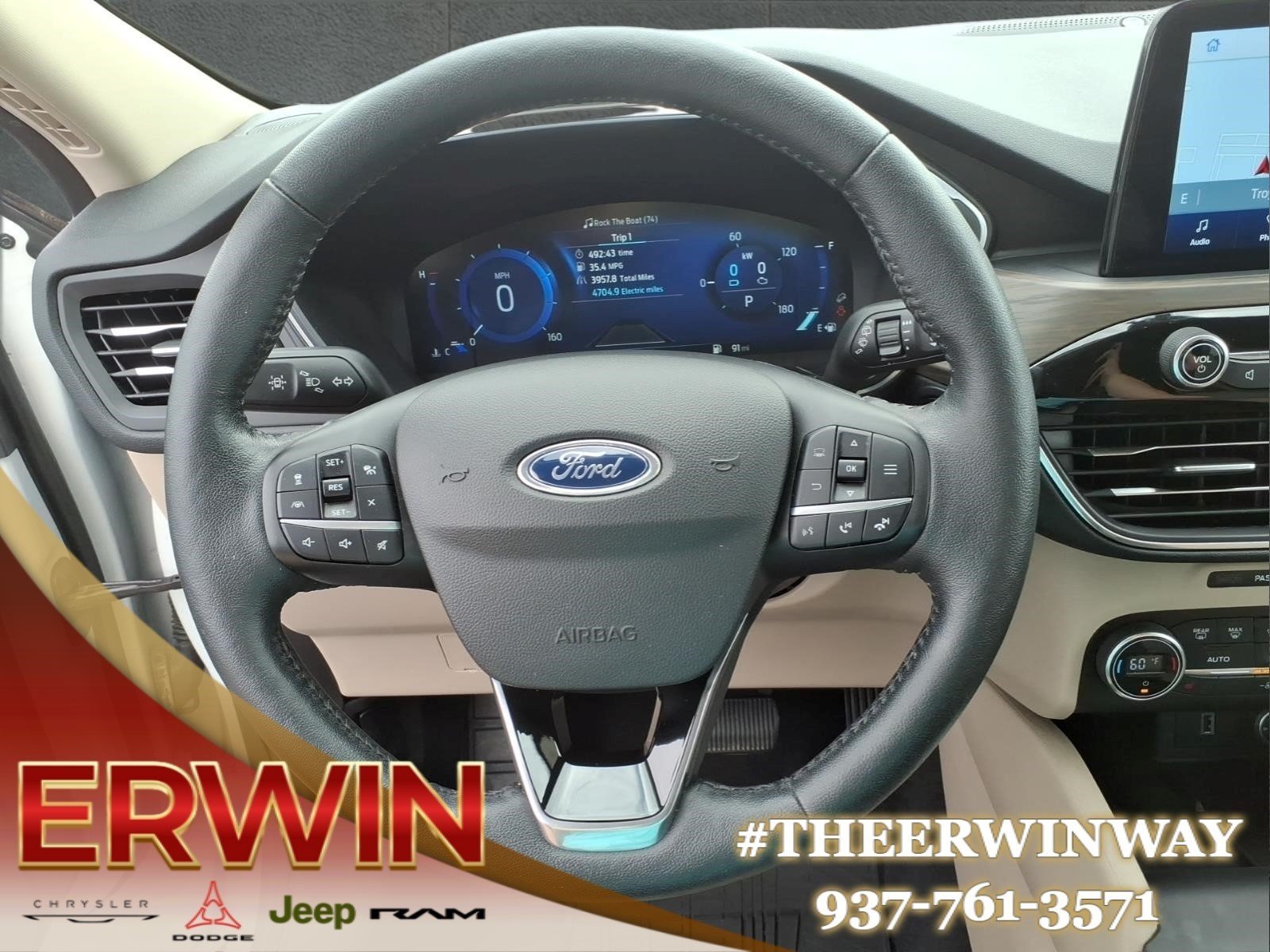 Used 2020 Star White Metallic Tri-Coat Ford Titanium image 17