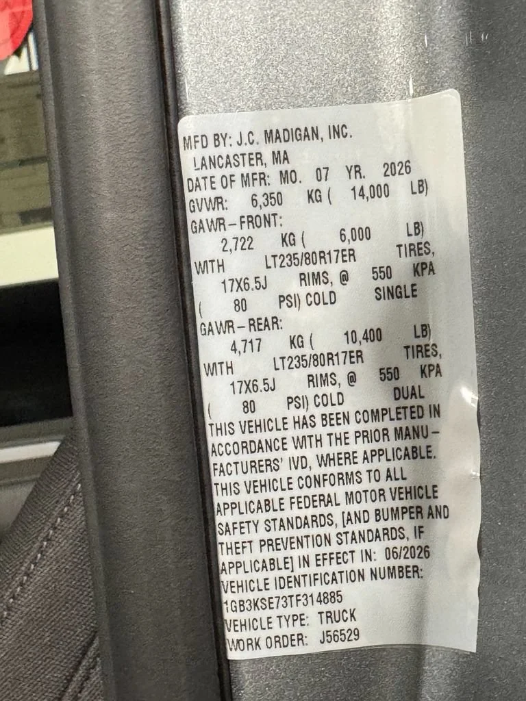 New 2026 Sterling Gray Metallic Chevrolet Work Truck image 10