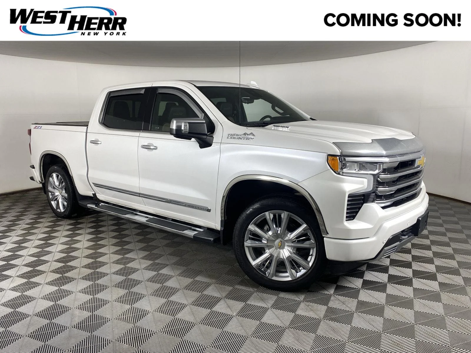 Used 2023 Iridescent Pearl Tricoat Chevrolet High Country image 1