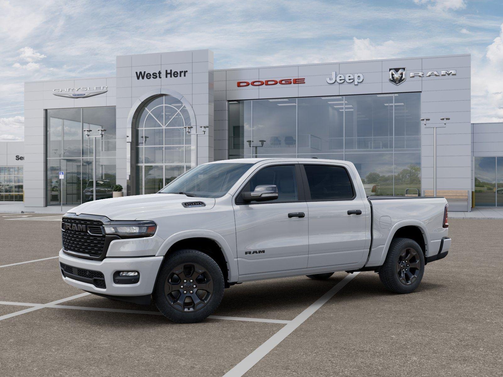 New 2026 Bright White Clear-Coat Exterior Paint RAM RAM 1500 BIG HORN CREW CAB 4X4 image 2