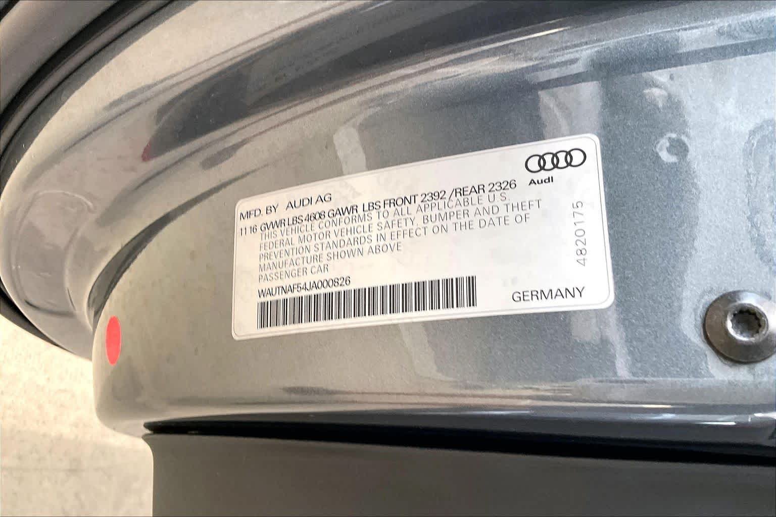 Used 2018 Monsoon Gray Metallic Audi Premium Plus image 35