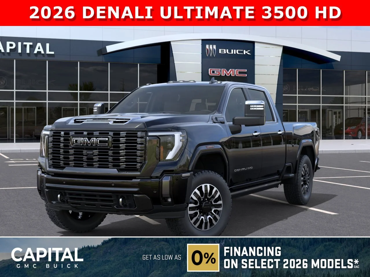 New 2026 ONYX BLACK GMC Denali Ultimate image 1