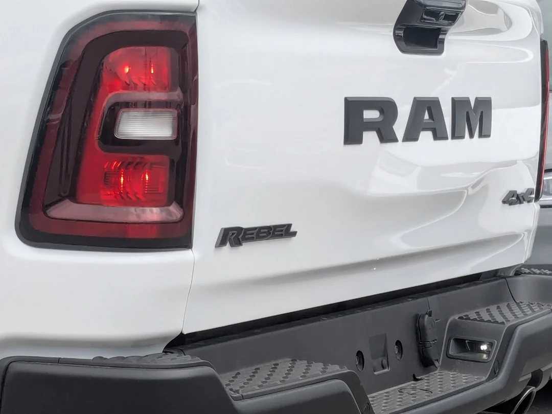 New 2026 White RAM Rebel - - 5.7L HEMI V8 - Rebel Level 1 Equip Grp - Trailer Brake Ctrl - Steel Sport Hood & More! image 11