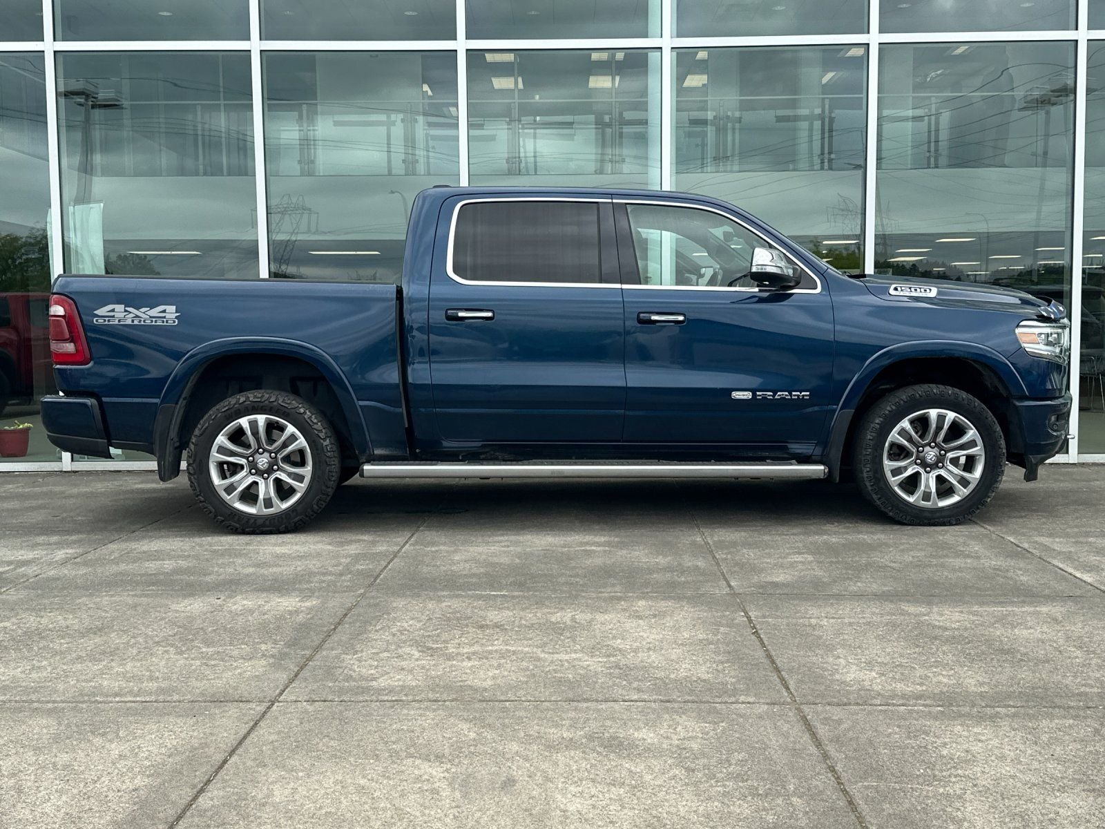 Used 2021 Patriot Blue Pearlcoat Ram Laramie Longhorn image 2