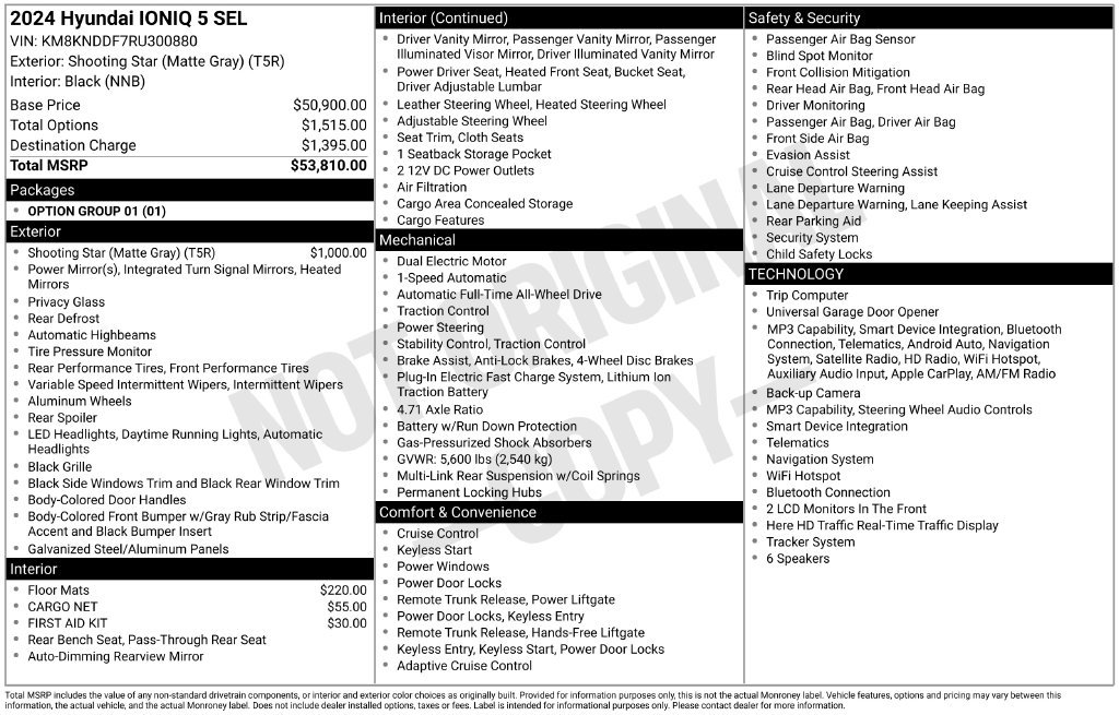 Certified Used 2024 Gray Hyundai SEL image 2