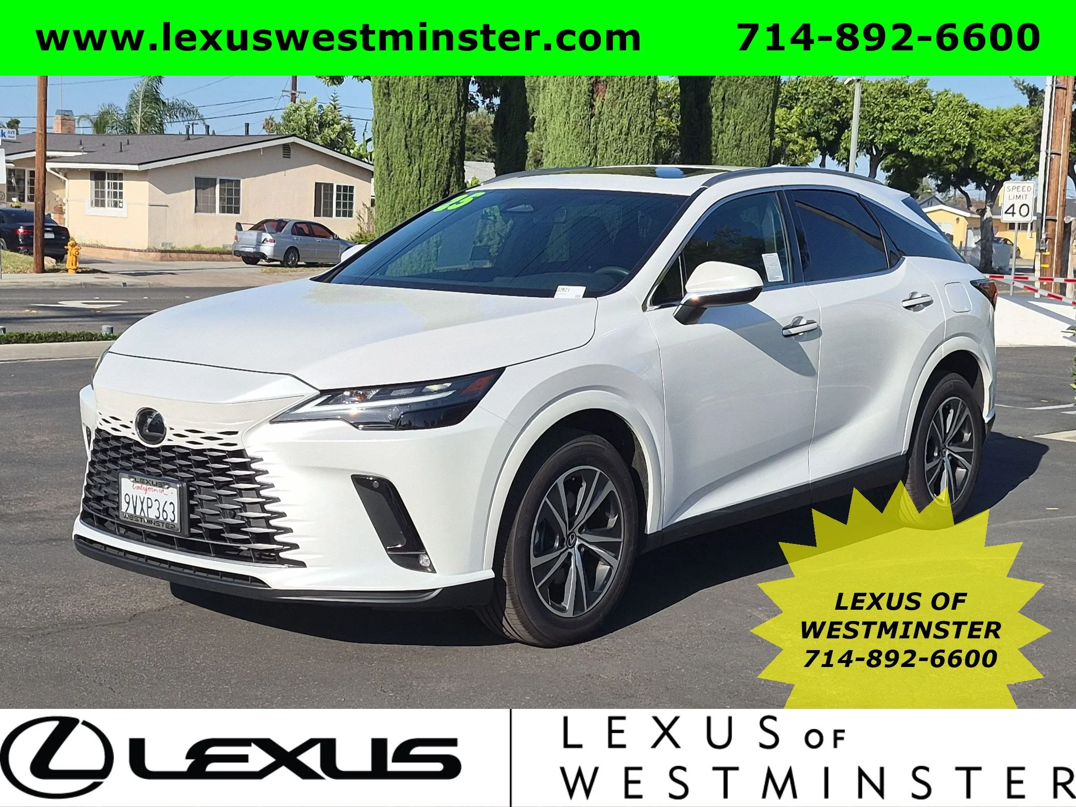 L/Certified 2025 Lexus RX RX 350 Sport Utility in Westminster