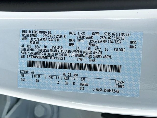 New 2026 White Metallic Ford Platinum image 21