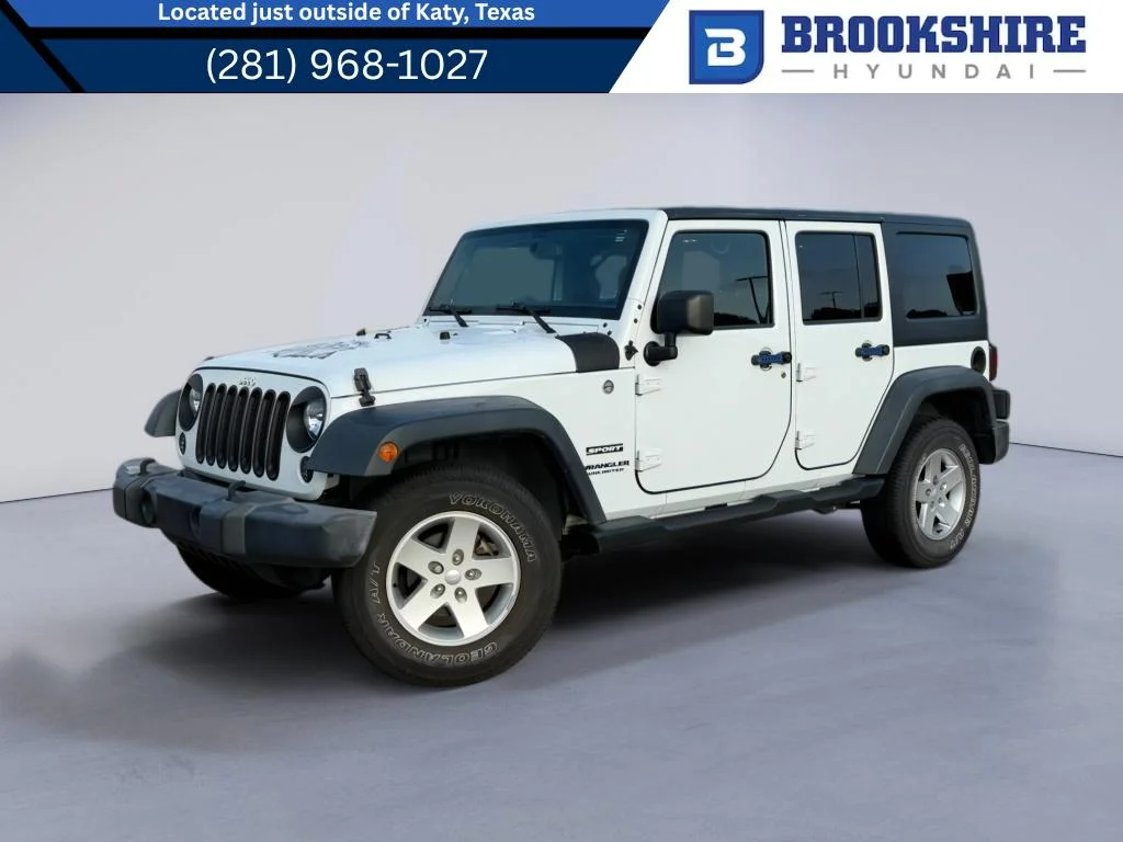 Used 2015 Bright White Clearcoat Jeep Sport image 1