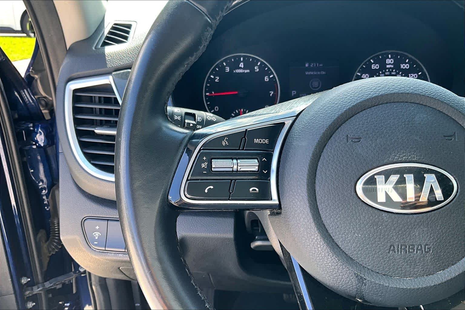 Used 2021 Dark Ocean Blue Kia EX image 22