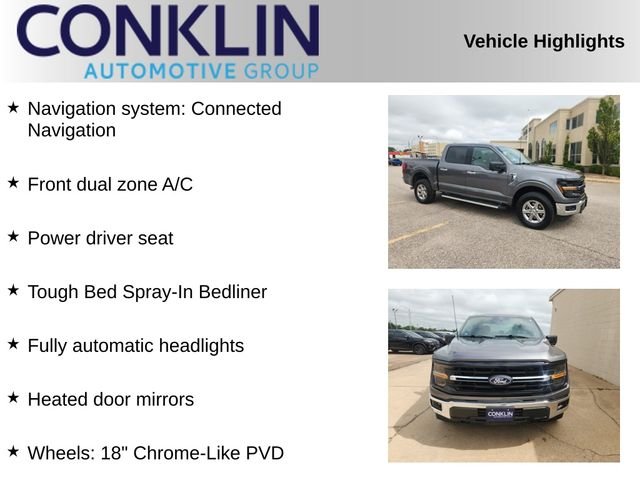 Used 2024 Gray Metallic Ford XLT image 2
