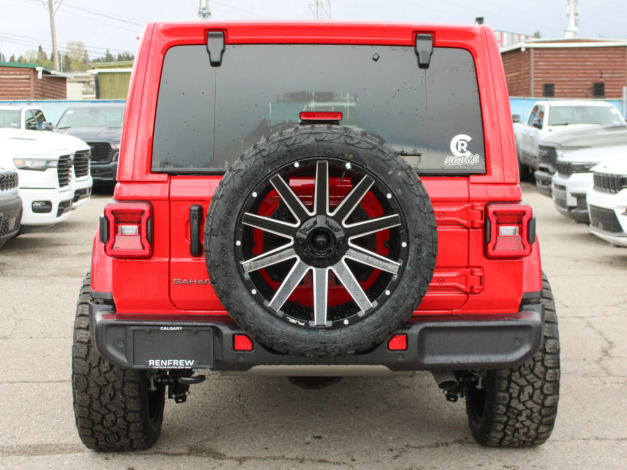New 2026 Red Jeep Sahara* 4 Door 4x4, 22 Inch Fuel Wheels, 33 Inch Toyos image 6