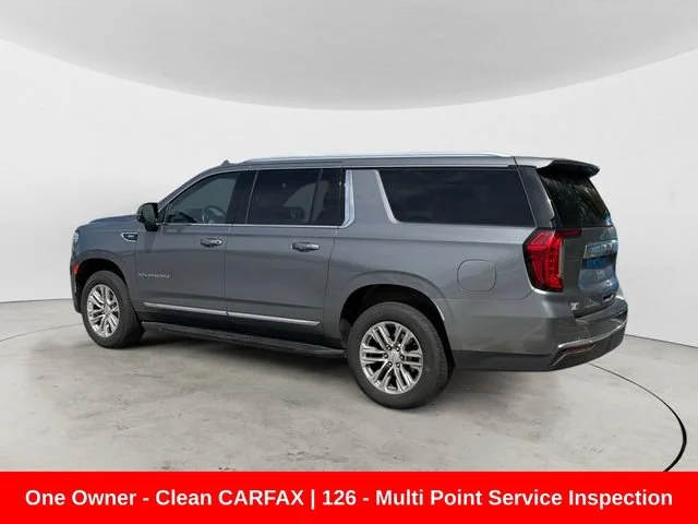 Used 2022 Satin Steel Metallic GMC SLT image 2