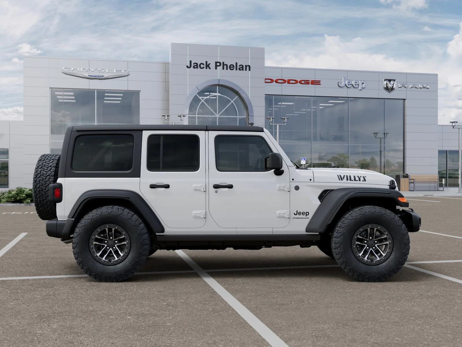 New 2026 Bright White Clear-Coat Exterior Paint Jeep Willys image 47