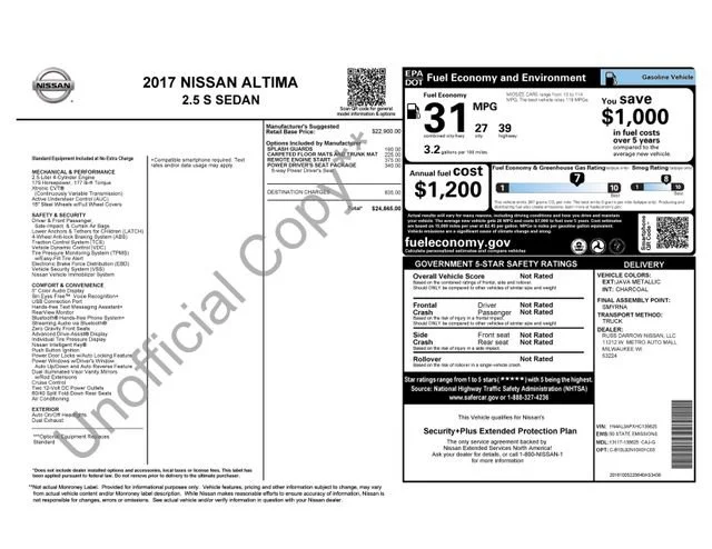 Used 2017 Brown Nissan 2.5 S image 1