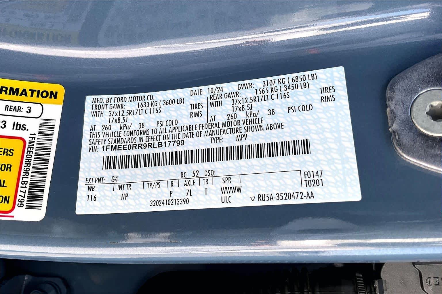 Used 2024 Azure Gray Metallic Ford Raptor image 32