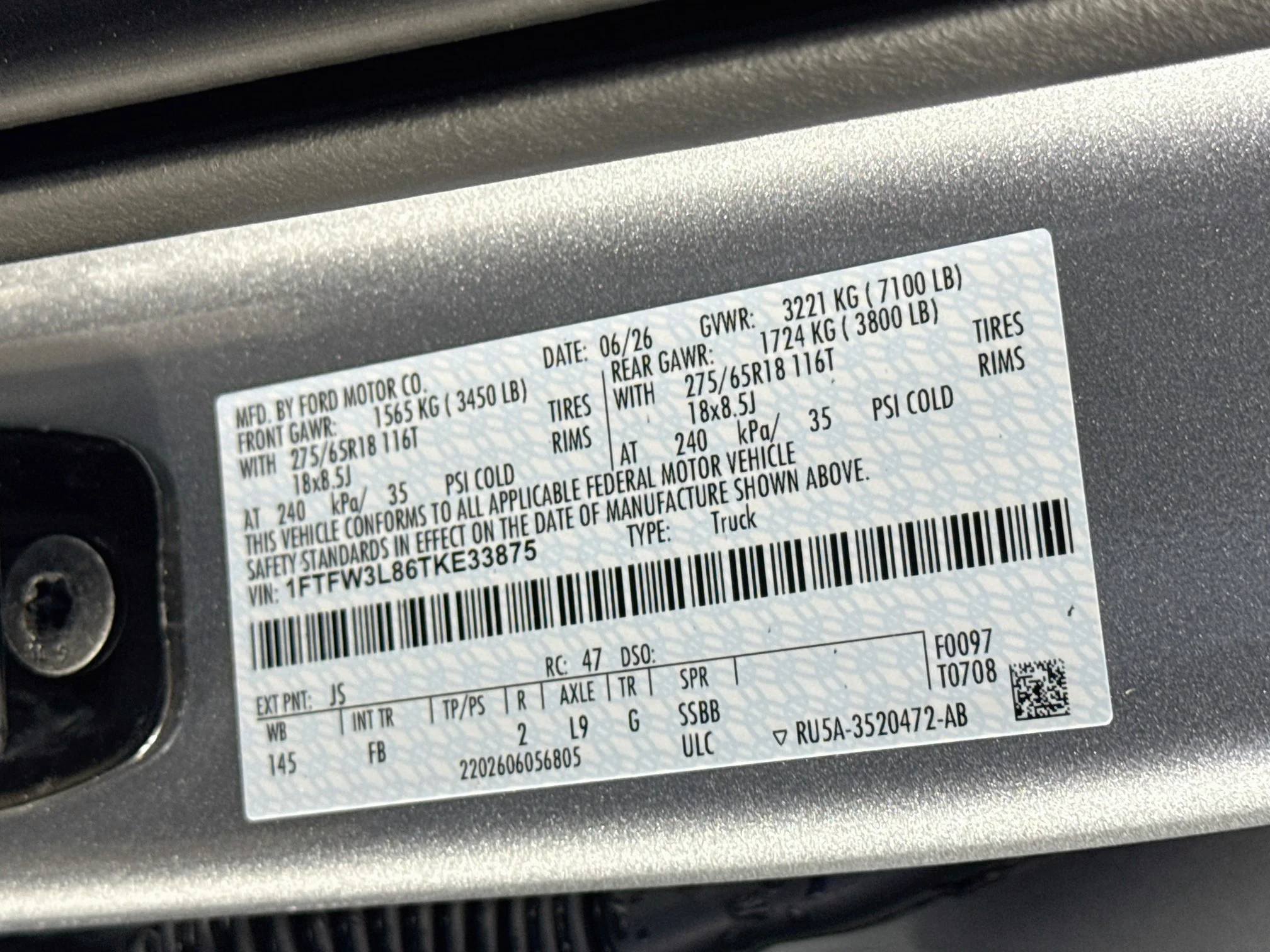 New 2026 Iconic Silver Metallic Ford XLT image 32