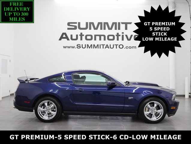 2010 Ford Mustang GT Premium: GT PREMIUM-6 SPEED STICK-HEATED LEATHER SEATS-6 DISC CD CHANGER