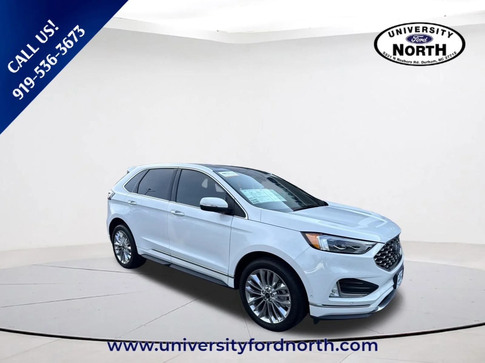 Used 2024 Star White Metallic Tri-Coat Ford Titanium image 1