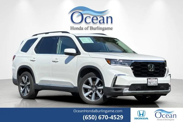 Certified Used 2025 Platinum White Pearl Honda Touring image 1