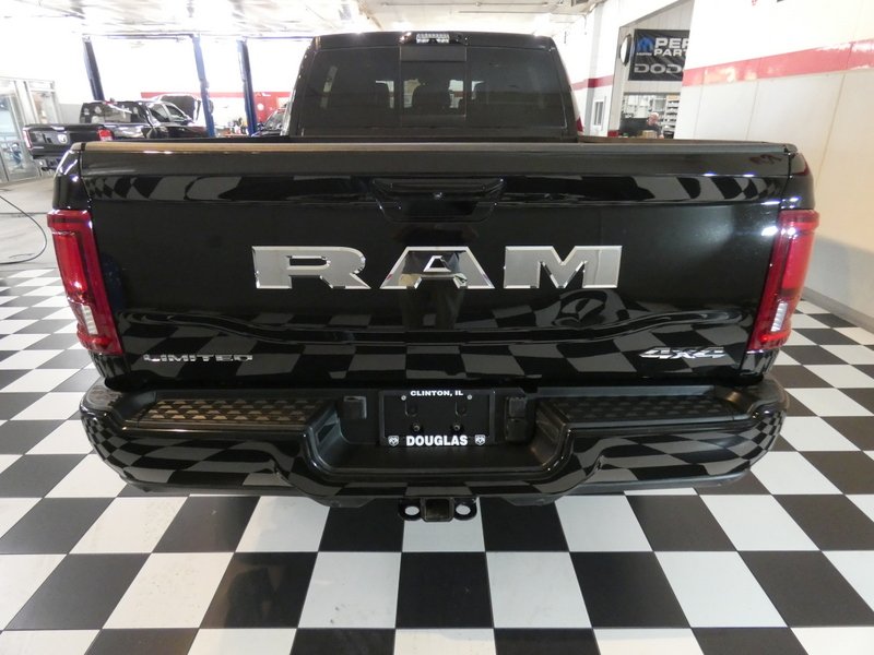 Used 2025 DIAMOND BLACK CRYSTAL PEARLCOAT Ram Limited Mega Cab 6