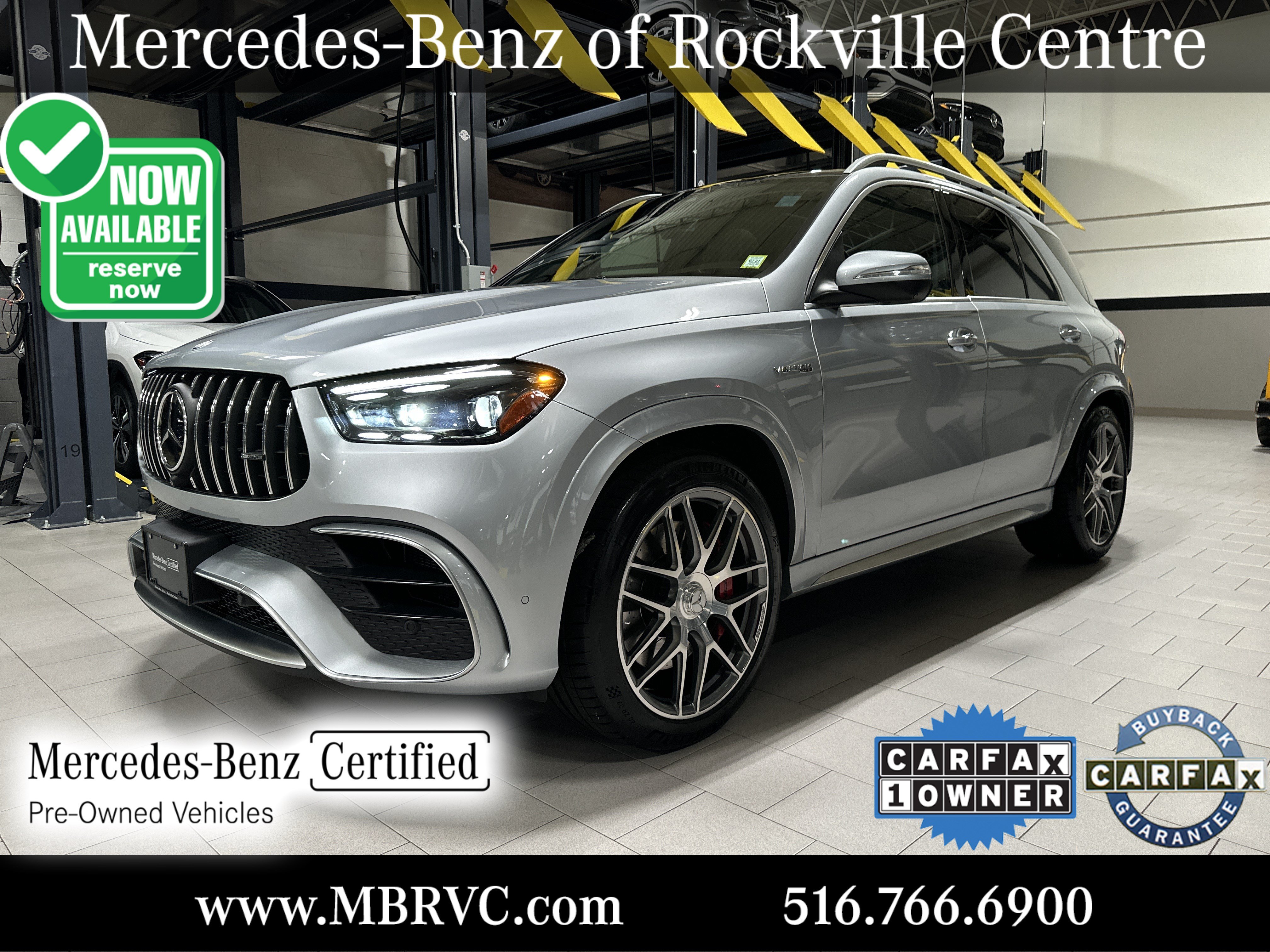 Certified Used 2024 Cirrus Silver Metallic Mercedes-Benz AMG® GLE 63 S image 1