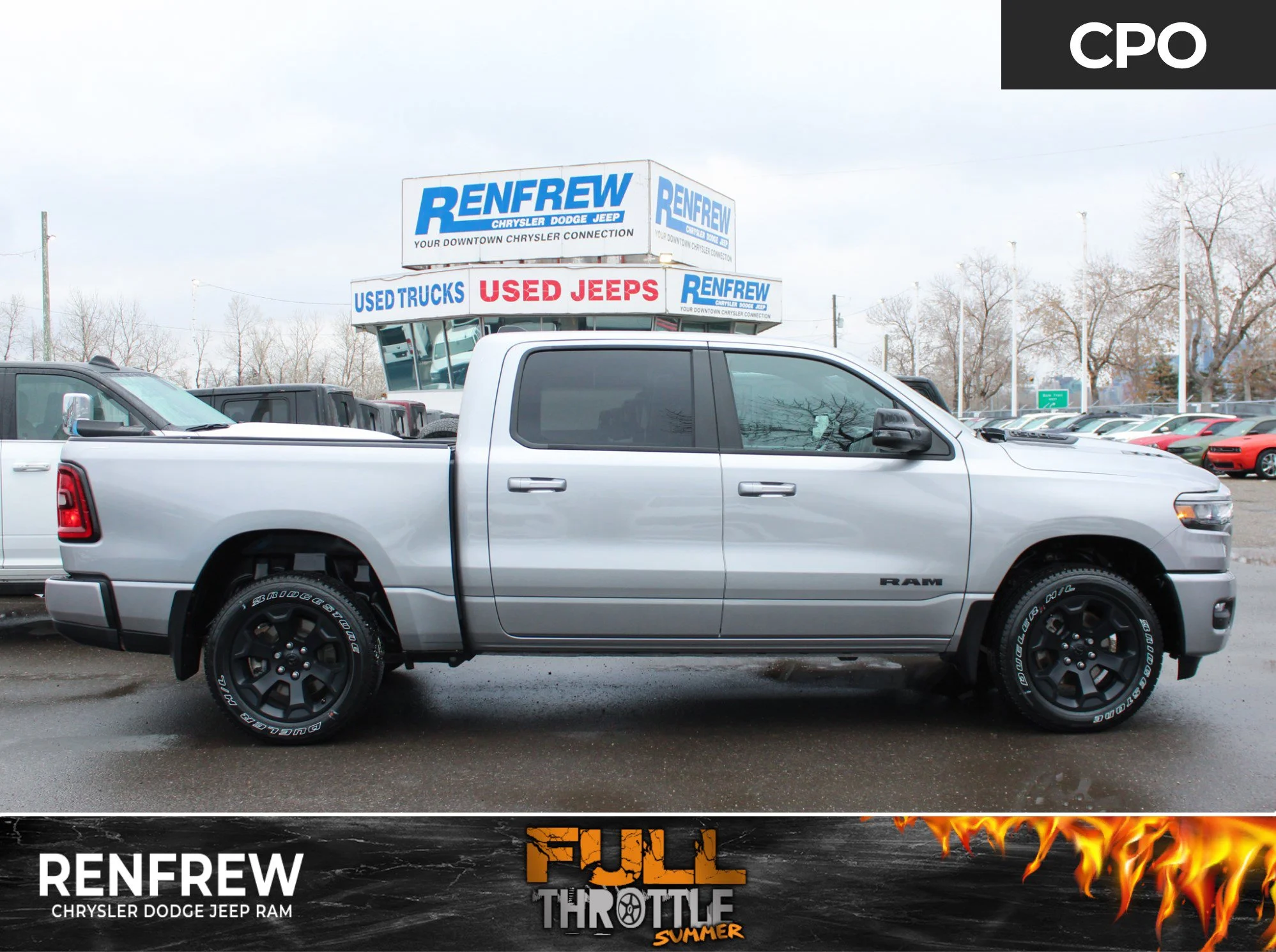 Certified Used 2025 Silver RAM Sport * Twin-Turbo | Alpine | Heated Leather Seats | Navigation | 360 View Camera image 1