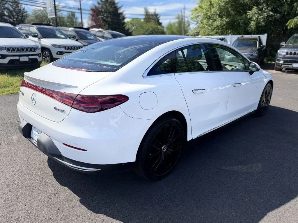 Used 2023 Polar White Mercedes-Benz EQE 350 4MATIC®+ Sedan, Exclusive w/ DIGITAL LIGHT & 20
