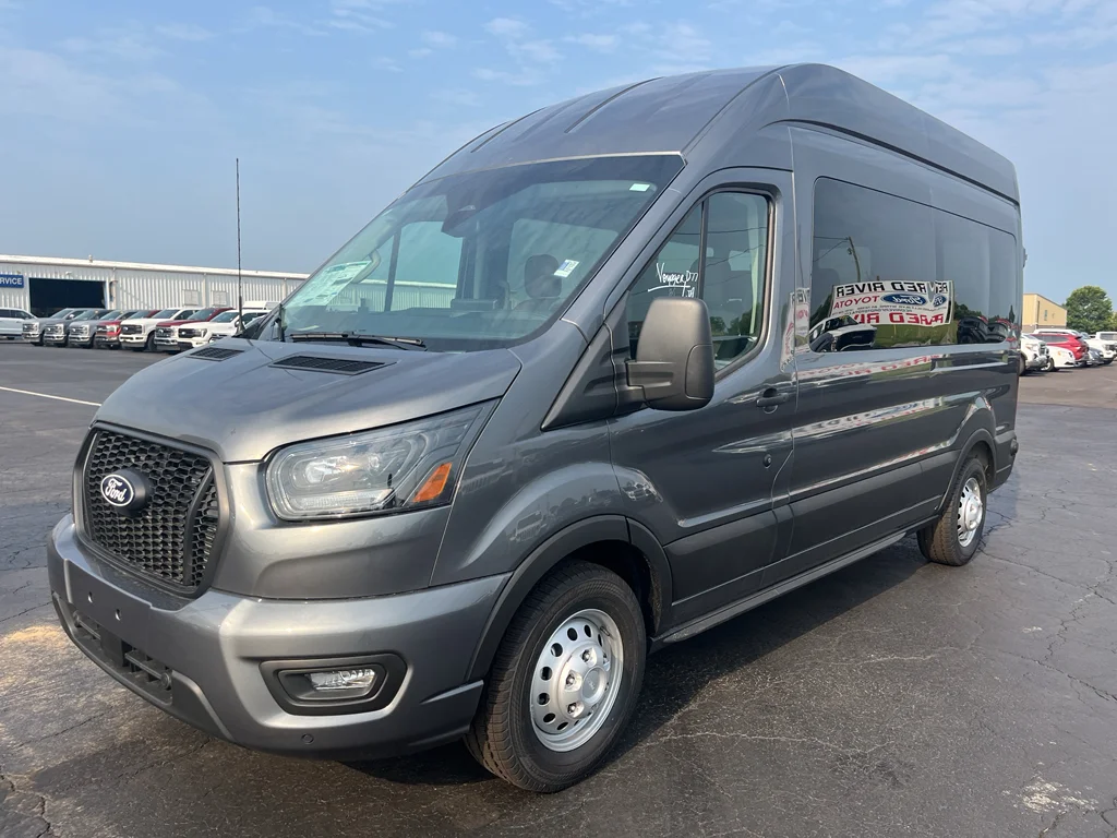 New 2026 Carbonized Gray Metallic Ford Passenger Van XL image 1
