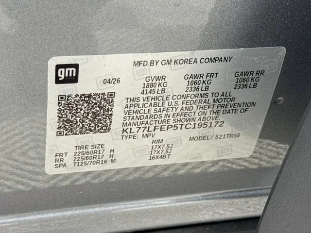 New 2026 Sterling Gray Metallic Chevrolet LS image 32