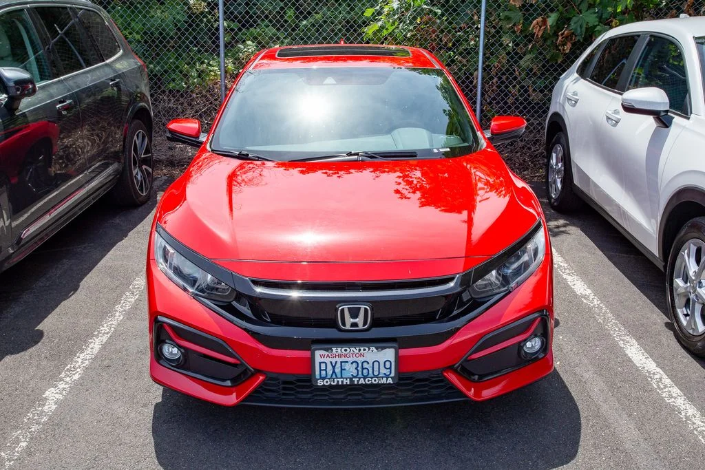 Certified Used 2021 Rallye Red Honda EX image 2
