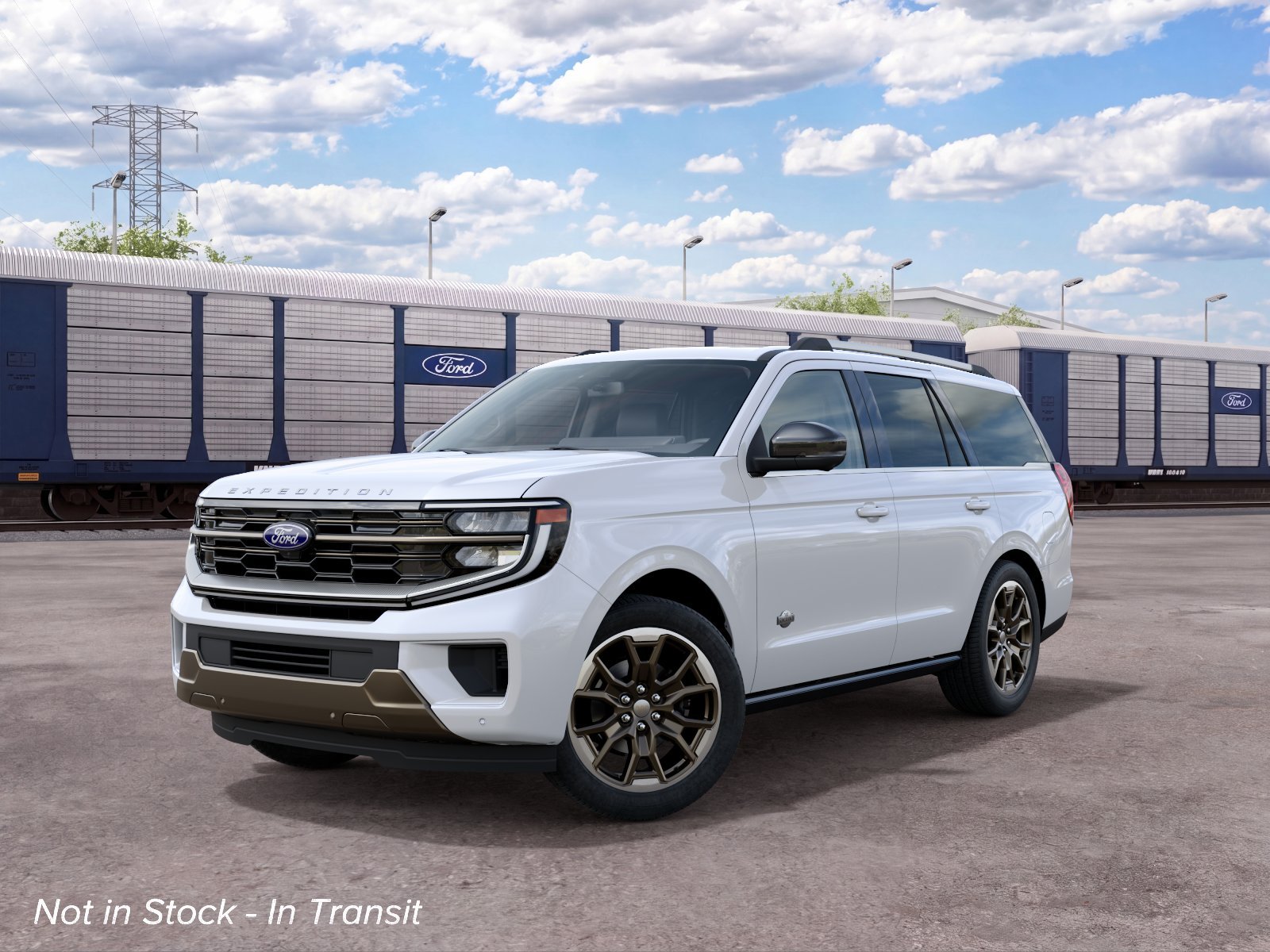 New 2027 Star White Metallic Tri-Coat Ford King Ranch image 3