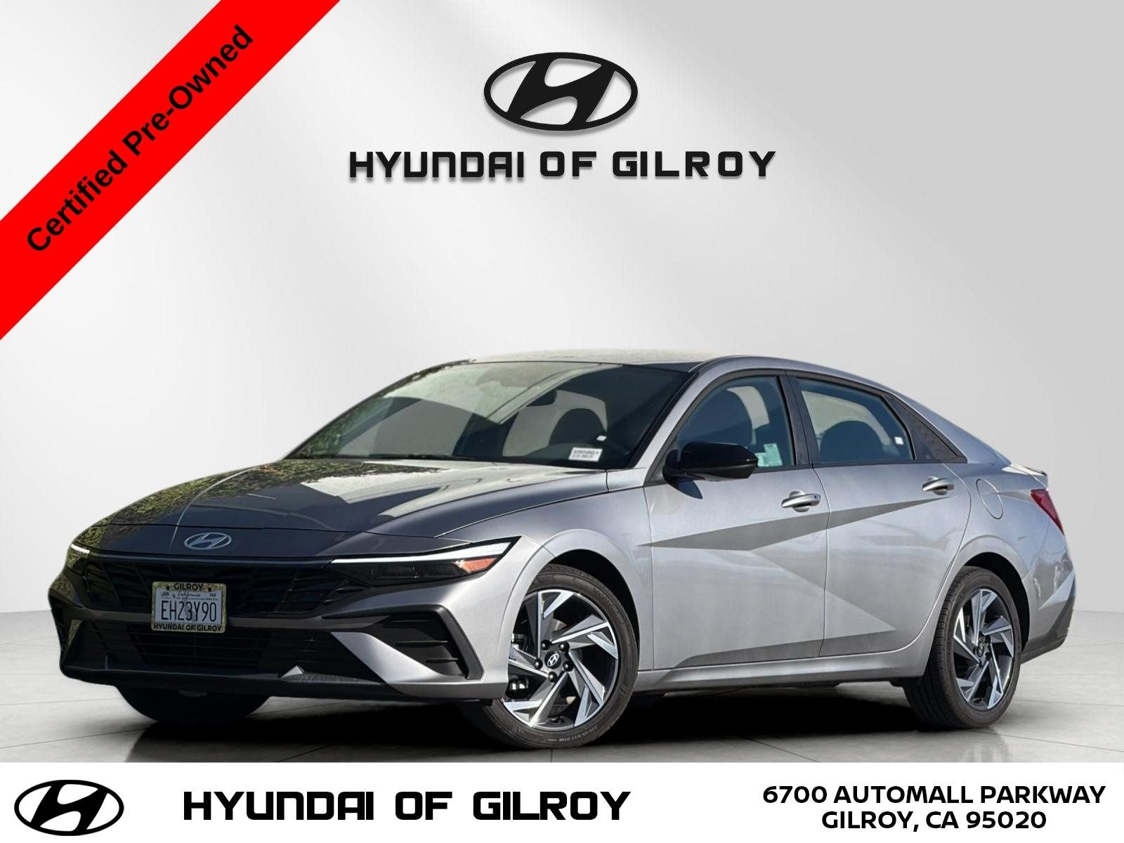 Certified Used 2025 Silver Hyundai SEL Sport image 1