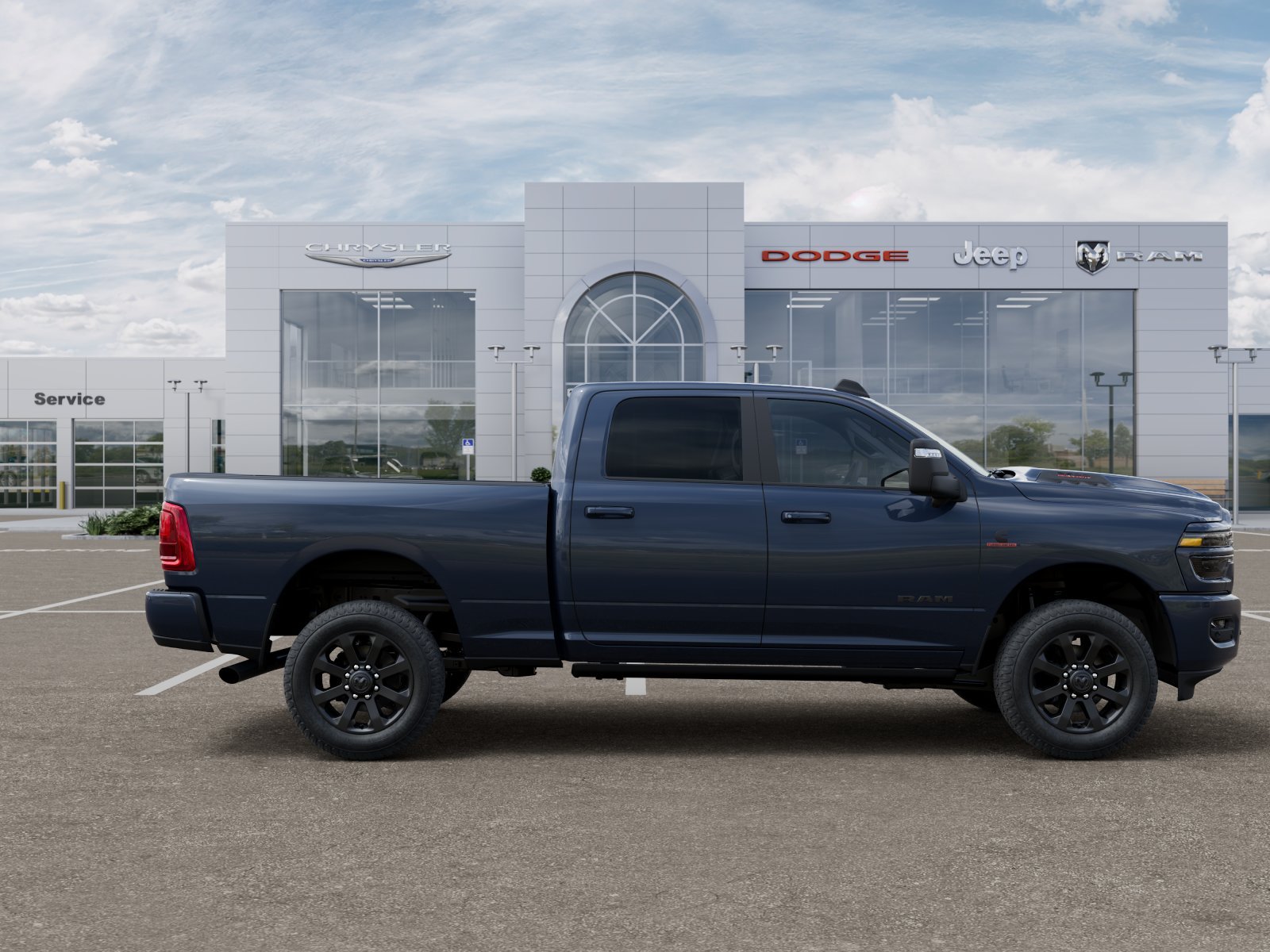 New 2026 Forged Blue Metallic Exterior Paint RAM Laramie image 47