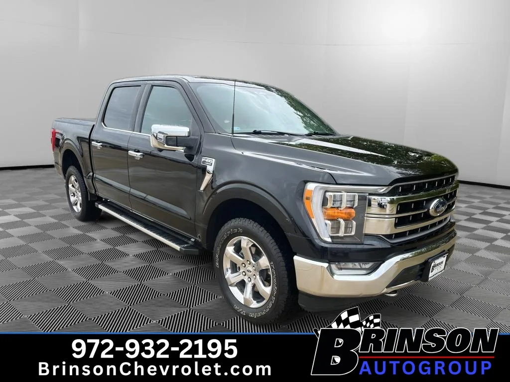 Used 2022 Agate Black Metallic Ford LARIAT image 3