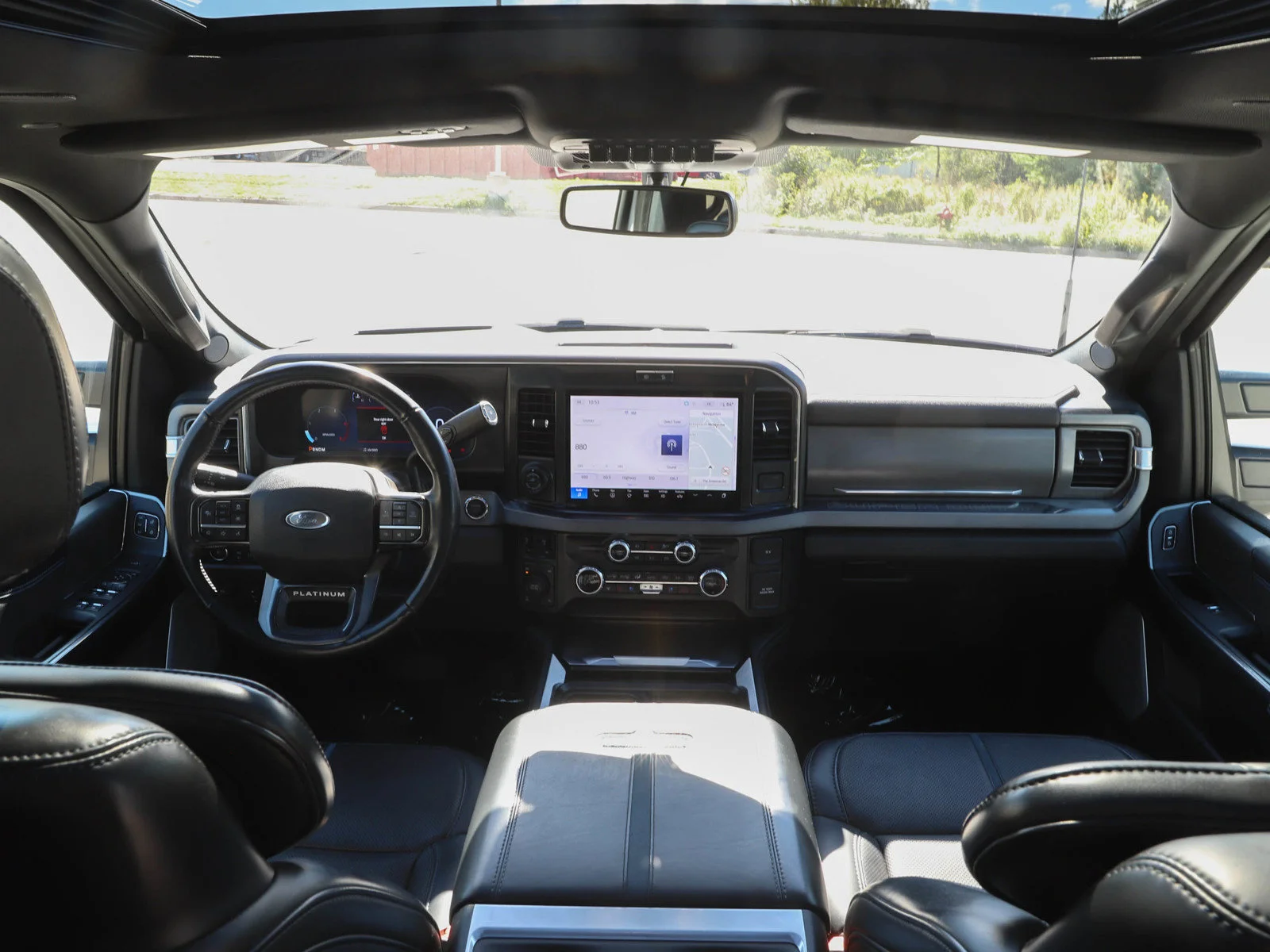 Used 2025 Star White Metallic Tri-Coat Ford Platinum image 12
