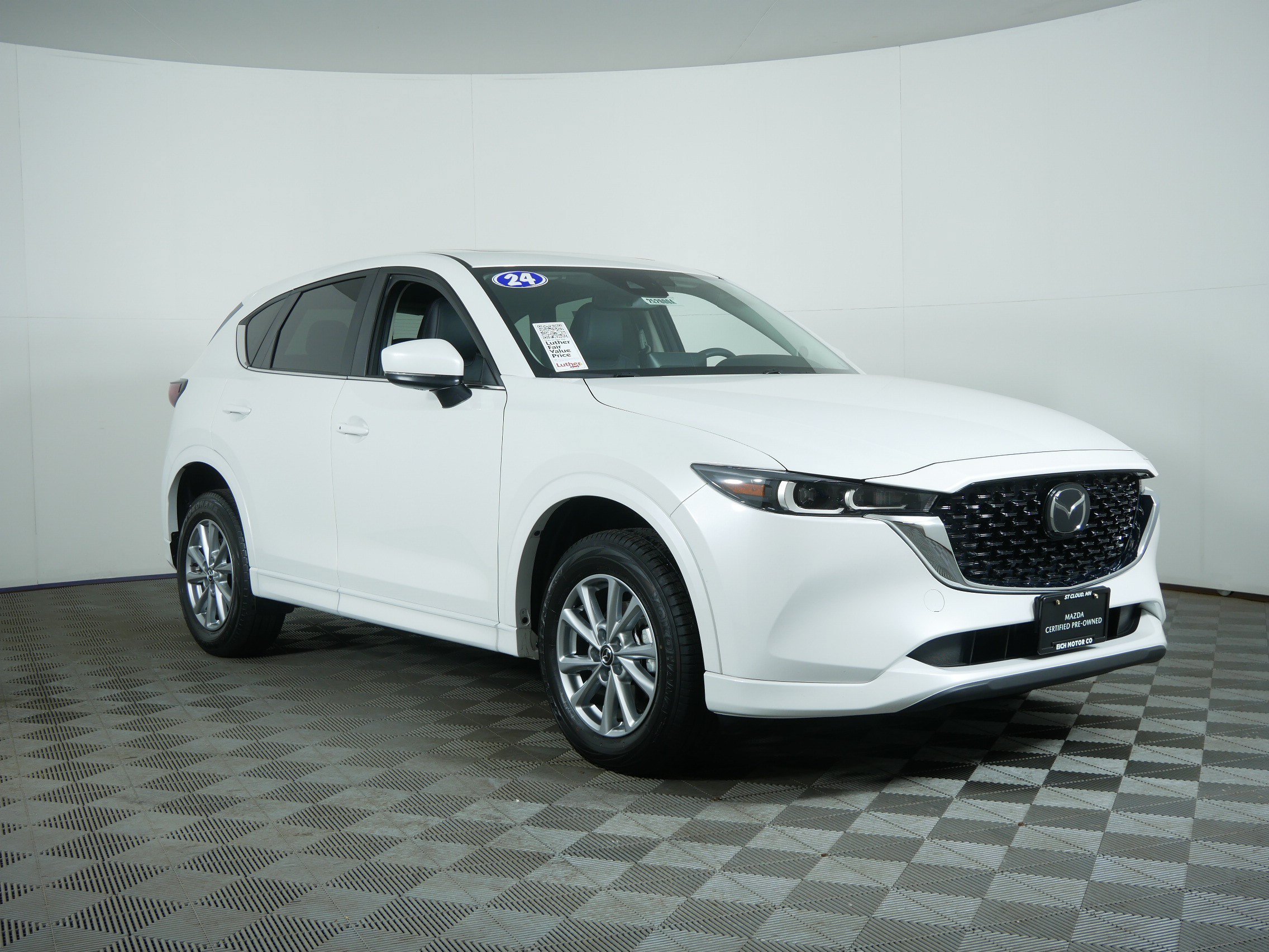 Certified Used 2024 Rhodium White Metallic Mazda 2.5 S Preferred Package image 1
