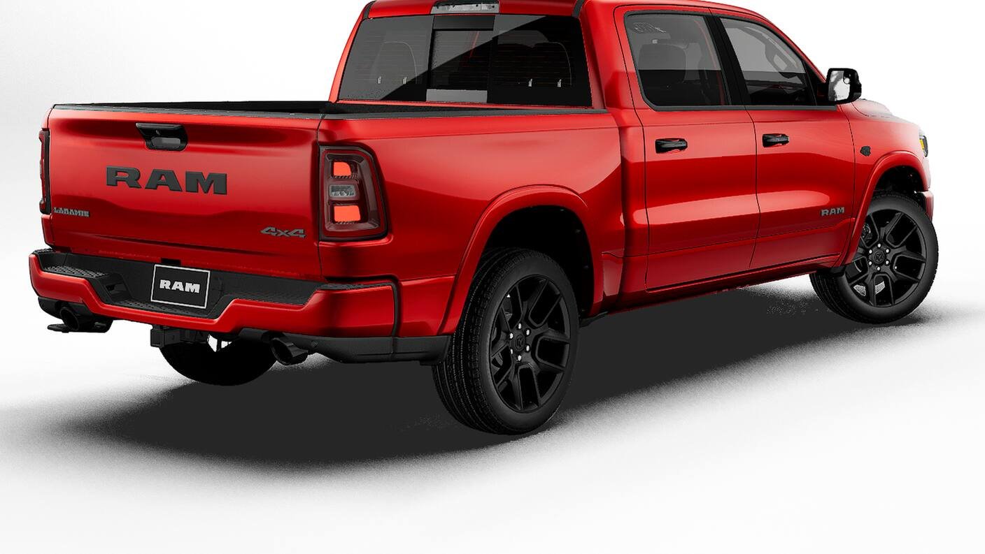 New 2027 Molten Red Pearl-Coat Exterior Paint RAM LARAMIE image 14