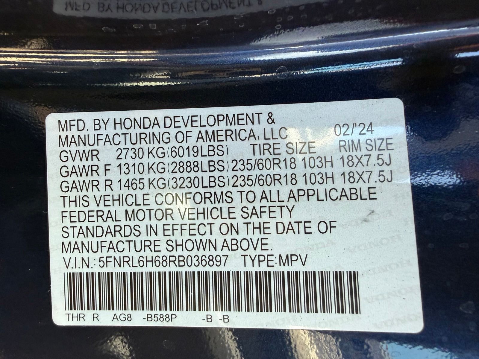 2024 Honda Odyssey EX-L - Photo 52