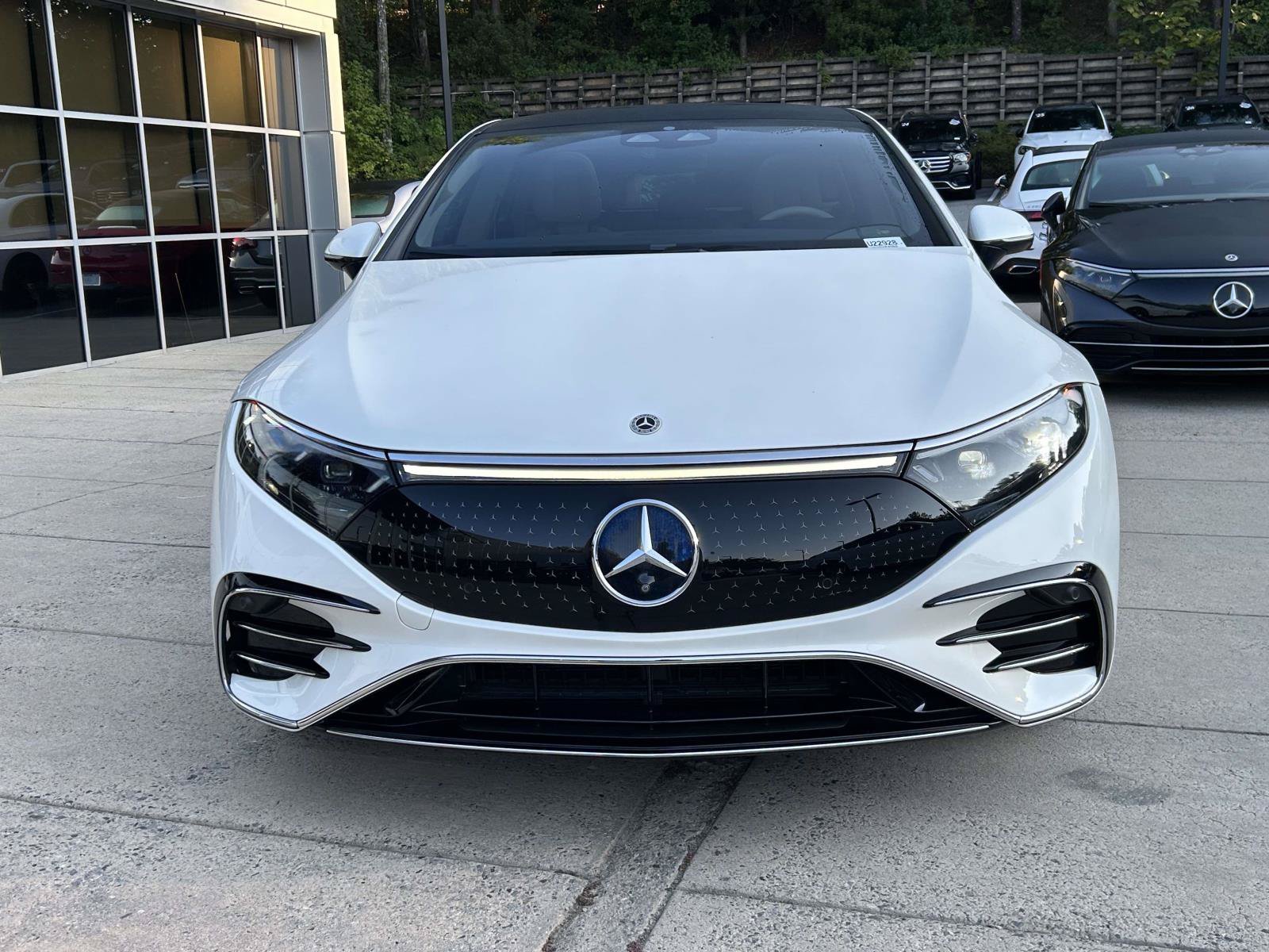 Certified Used 2023 MANUFAKTUR Diamond White Mercedes-Benz EQS 450 4MATIC® Sedan image 3