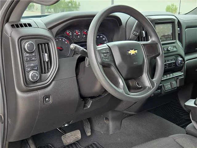 Used 2024 Slate Gray Metallic Chevrolet Custom 4x4 Crew Cab 5.75 ft. box 147.4 in. WB image 14