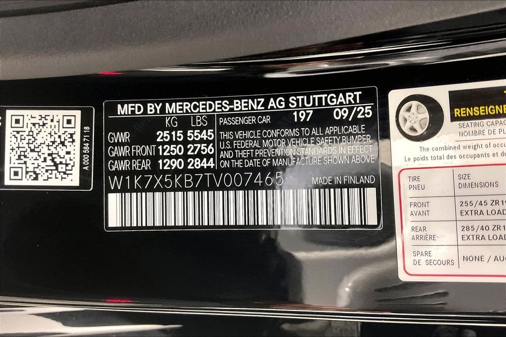 New 2026 Obsidian Black Metallic Mercedes-Benz AMG® GT 43 4-Door Coupe image 13