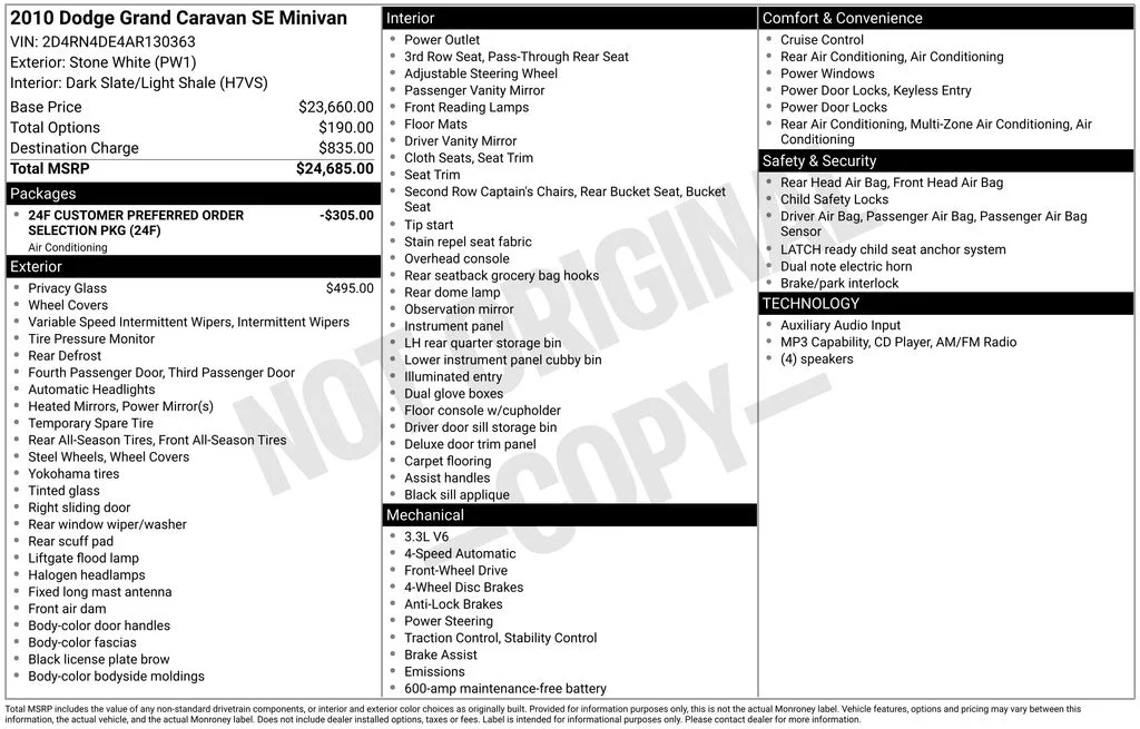 Used 2010 White Dodge SE image 2