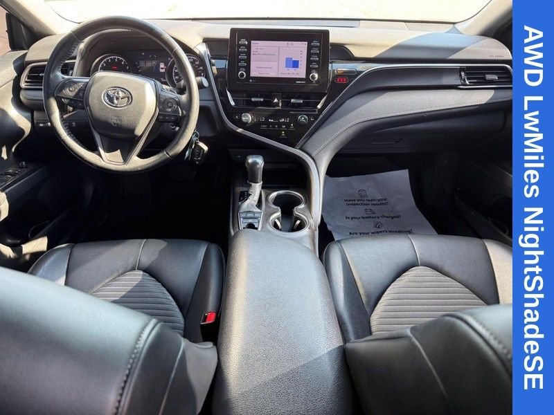 Used 2022 Midnight Black Metallic Toyota SE Nightshade image 14