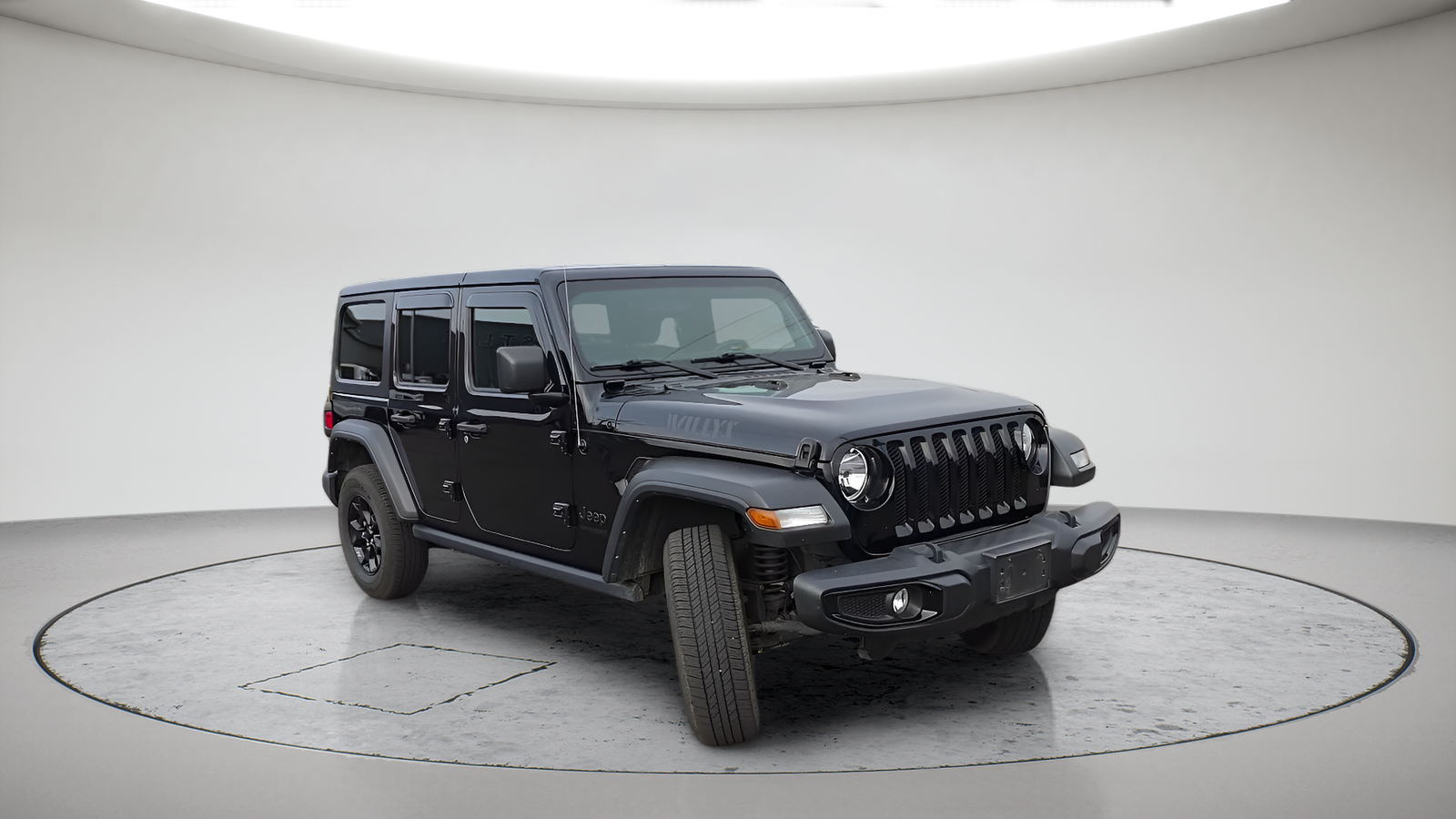 Used 2021 Black Clearcoat Jeep Unlimited Willys image 3
