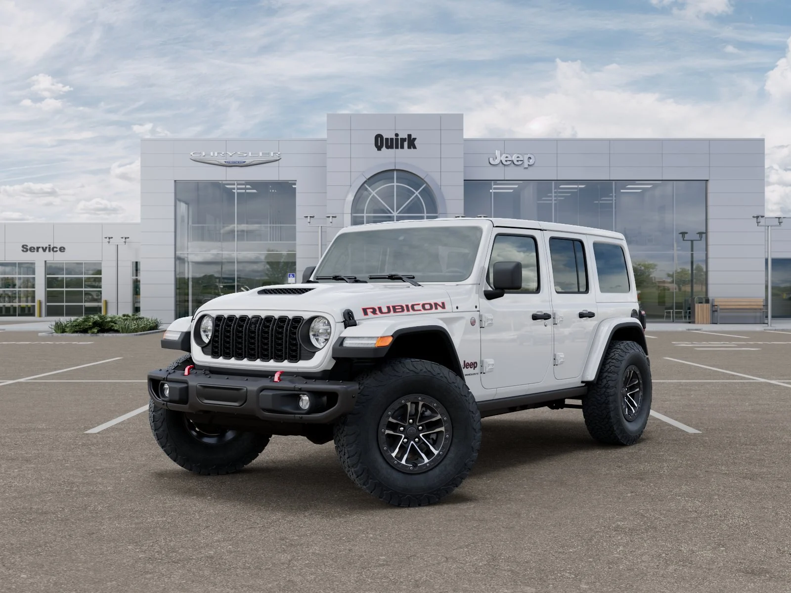 New 2026 Bright White Clear-Coat Exterior Paint Jeep Rubicon X image 27