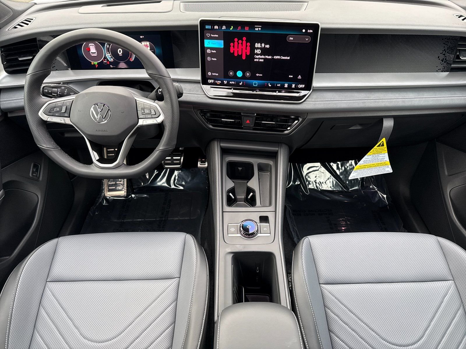 New 2026 Opal White W/Deep Black Roof Volkswagen 2.0T SE R-Line Black image 12