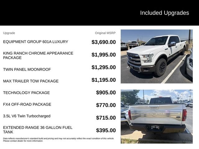 Used 2016 White Ford King Ranch image 5