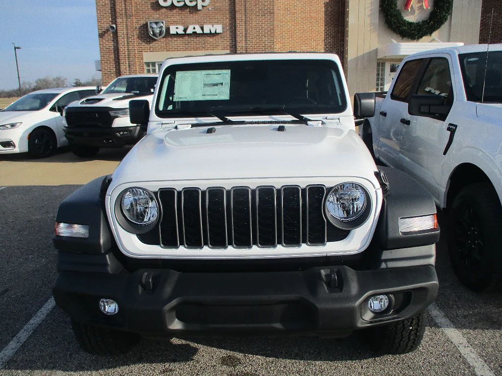 New 2026 Bright White Clearcoat Jeep 2-Door Sport S 4x4 image 2