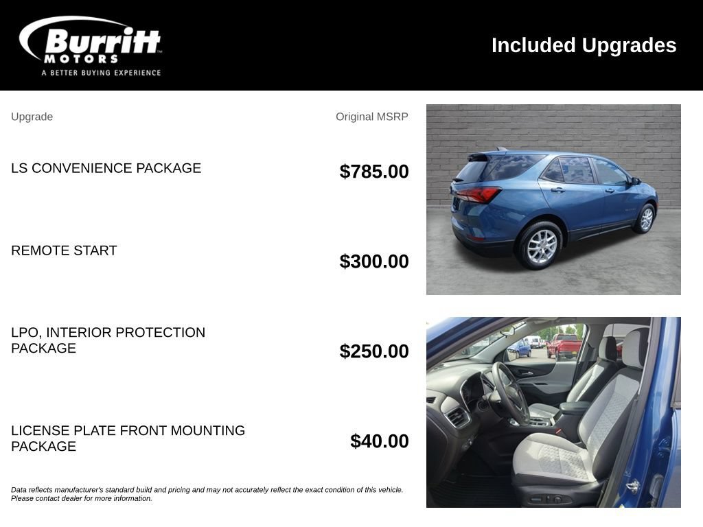 Used 2024 Lakeshore Blue Metallic Chevrolet LS image 3